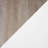 Dumbo 35" Modern Fluted Standard Dresser with 3 Drawers in Rustic Gray and White-1756988024