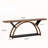 70.87" Console Table With Storage Shelf, Narrow Long Sofa Table Behind Couch Table, 2-Tier Rustic Entryway Table With Half Moon Frame For Hallway Living Room