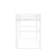 Lit superposé simple avec lits superposés en métal avec escalier, structure durable de conception moderne et peu encombrante Lit mezzanine simple gris-348213410