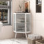 Armoire de plancher avec porte en verre trempé-116157309