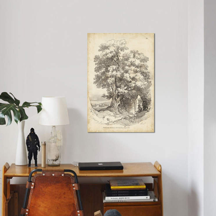 «Noble Tree II», impression sur toile, H 26 po x l 18 po x P 1,5 po, Toile tendue, Pas de tapis