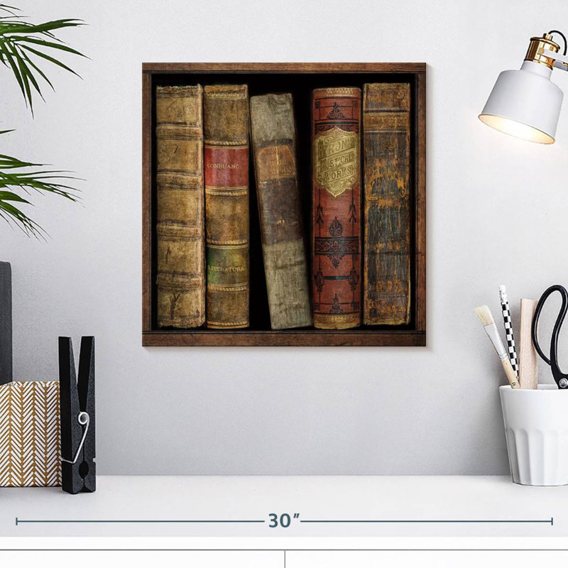 In The Library I, 16" H x 16" W