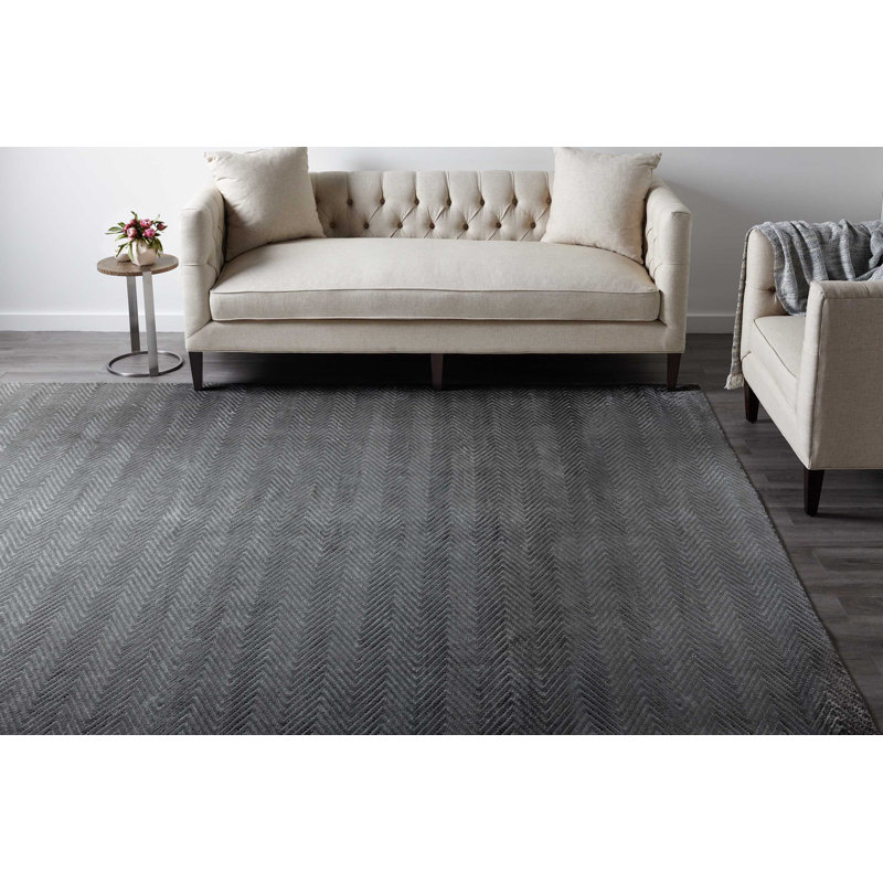 Chevelle Area Rug in Charcoal, Rectangle 5' x 8'