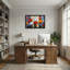 Plantes et fleurs, fleurs colorées sur toile-815979379