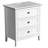 24 Inch 3 Drawer Nightstand With Melamine Surface USB Type C And US Standard Power Outlets-85879172