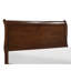 Lit-bateau de style Louis Philippe avec finition cerisier brun-279902308