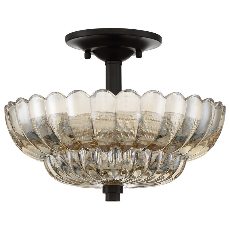Whitecap Glass Semi Flush Mount