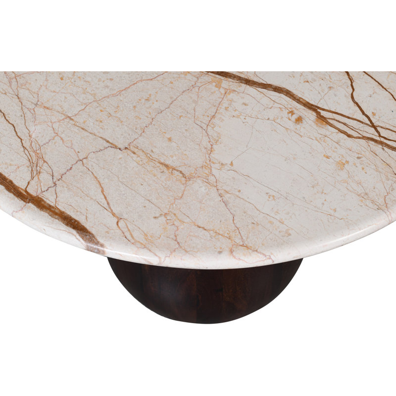 Table basse Treviso, Beige, Brun