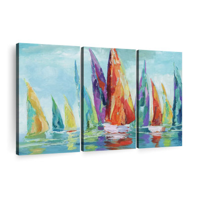 «Fine Day Sailing I», 3 pièces sur toile