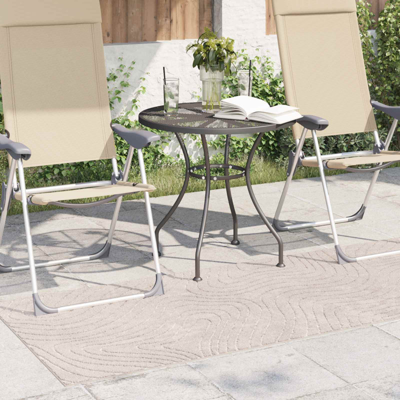 Modern Indoor and Outdoor Rug, Beige, Rectangle 80 x 150 cm