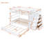 Lit superposé double au-dessus de double avec gigogne et escalier Jaleil-880914551