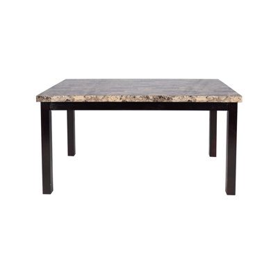 Acenni Faux Marble Top Dining Table