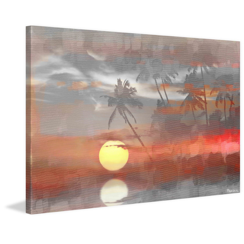 «Paradise At Sunset» par Parvez Taj, reproduction de photo sur toile tendue, 16 po x 24 po