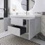 48" Single Sink Wall-Mounted Bathroom Vanity With Resin Basin-329963538