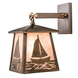 Sailboat 1 - Light Outdoor Wall Lantern