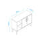 95cm Sideboard