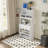 A Foldable Dining Table With A Top Cabinet And A Multi-Functional Sideboard-374931978