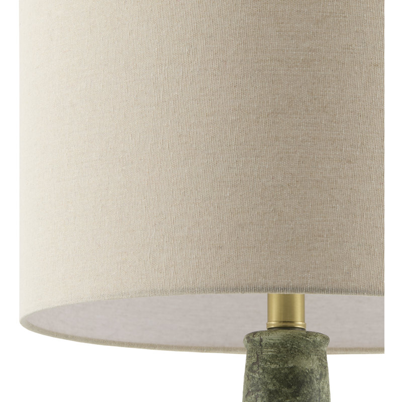 Slawson Table Lamp, Green, Wheat
