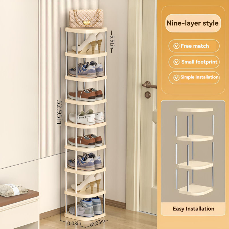 Small Narrow Shoe Cabinet, Simple Multi-Layer Shoe Storage