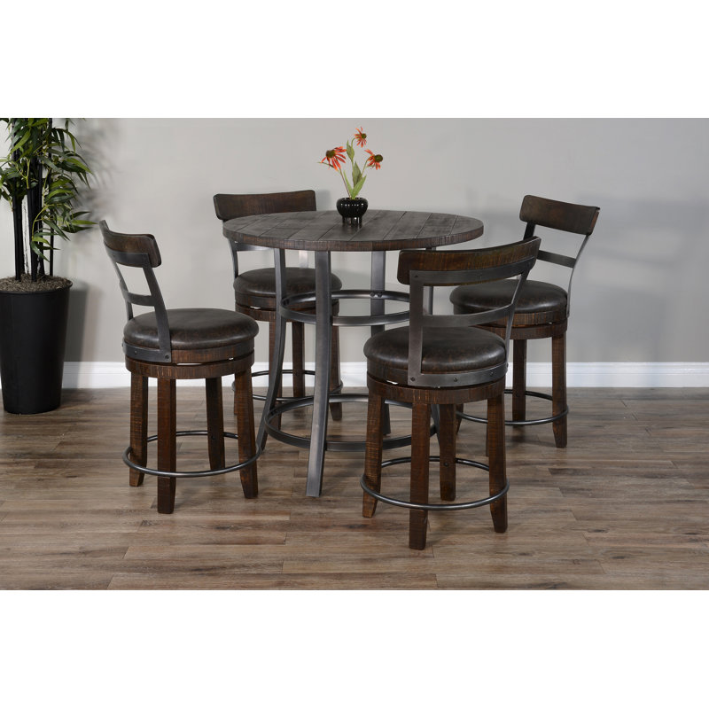 Sunny Designs Counter Height Dining Set, 5 Pieces: Table, 4 Chairs