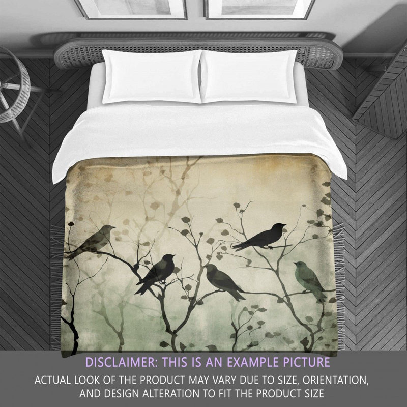 Tree Bird Marshanna Polyester Comforter, Queen Comforter