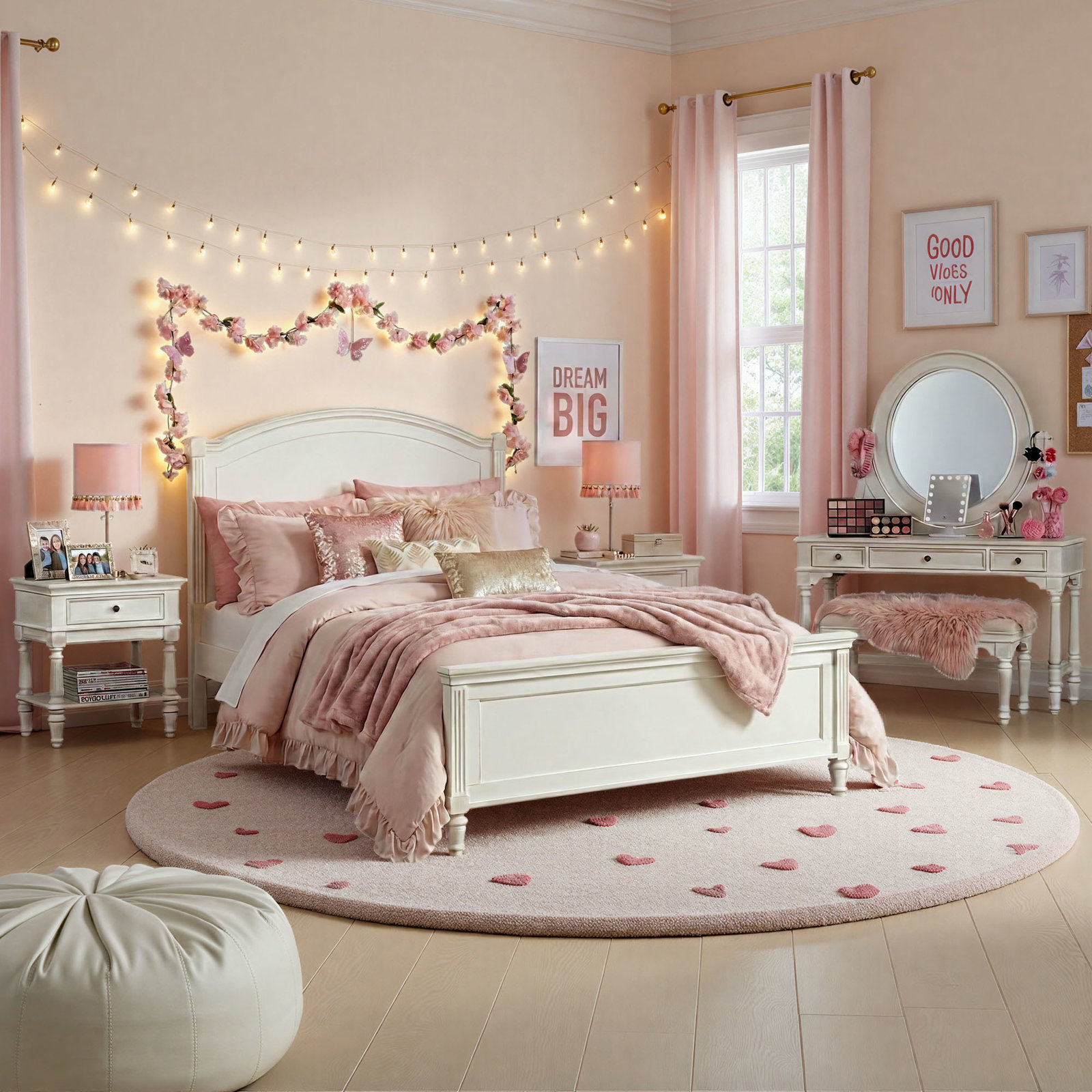Shira Bed, Lace Finish, Full
