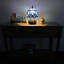 Standwood Tiffany Mini Table Lamp Blue Stained Glass Baroque Style Lavender Included LED Bulb 12"H