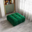 Repose-pieds carré standard en velours Jesse-820900905