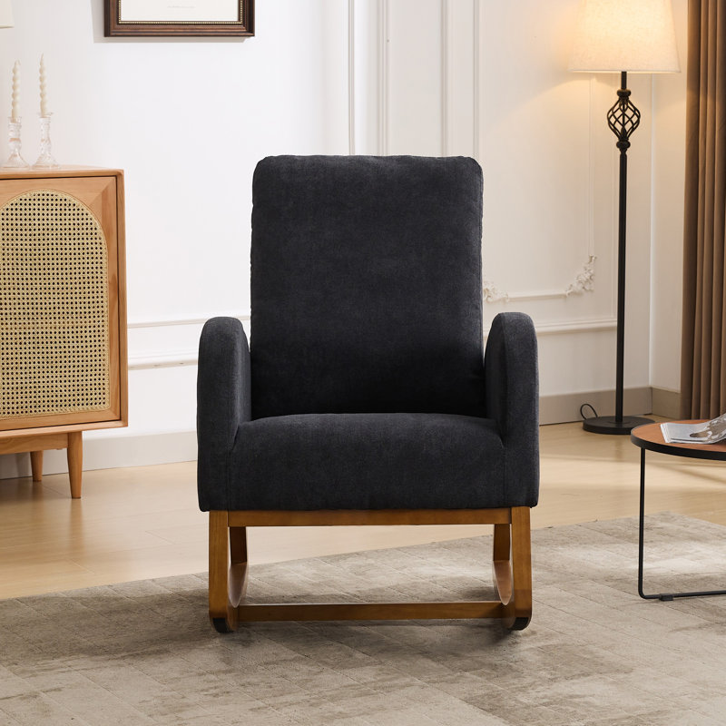 Chaises berçantes, Polyester noir
