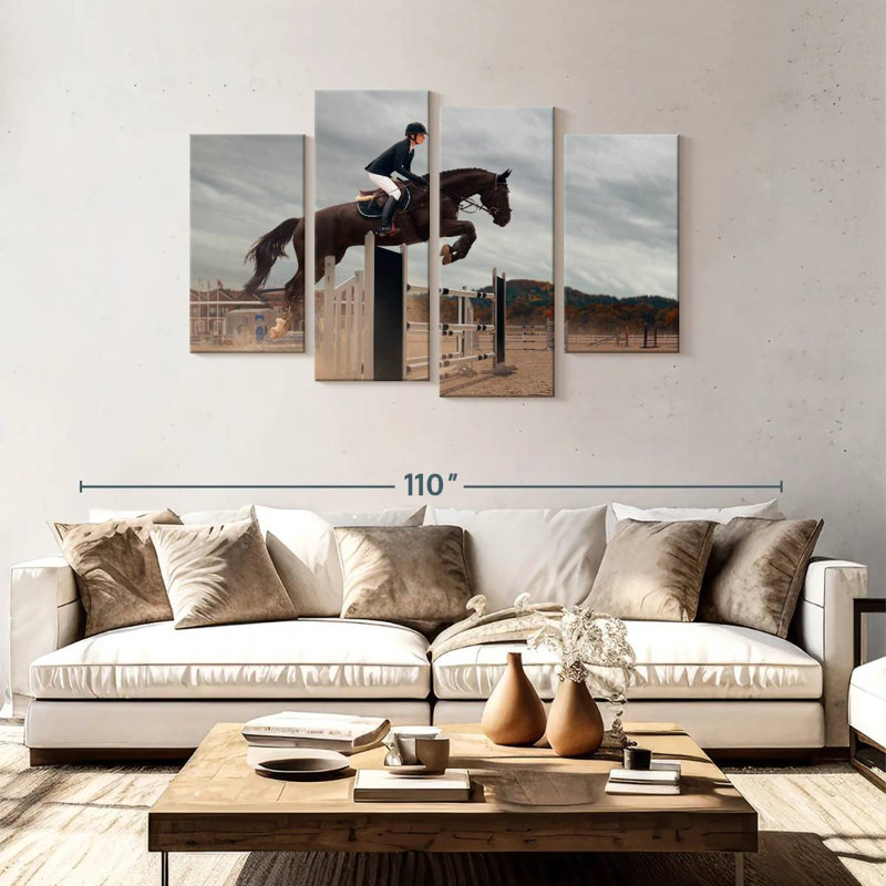 Sireci Equestrian Jumping, 48" H x 75" W