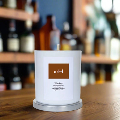 a:H Whiskey Scented Candle
