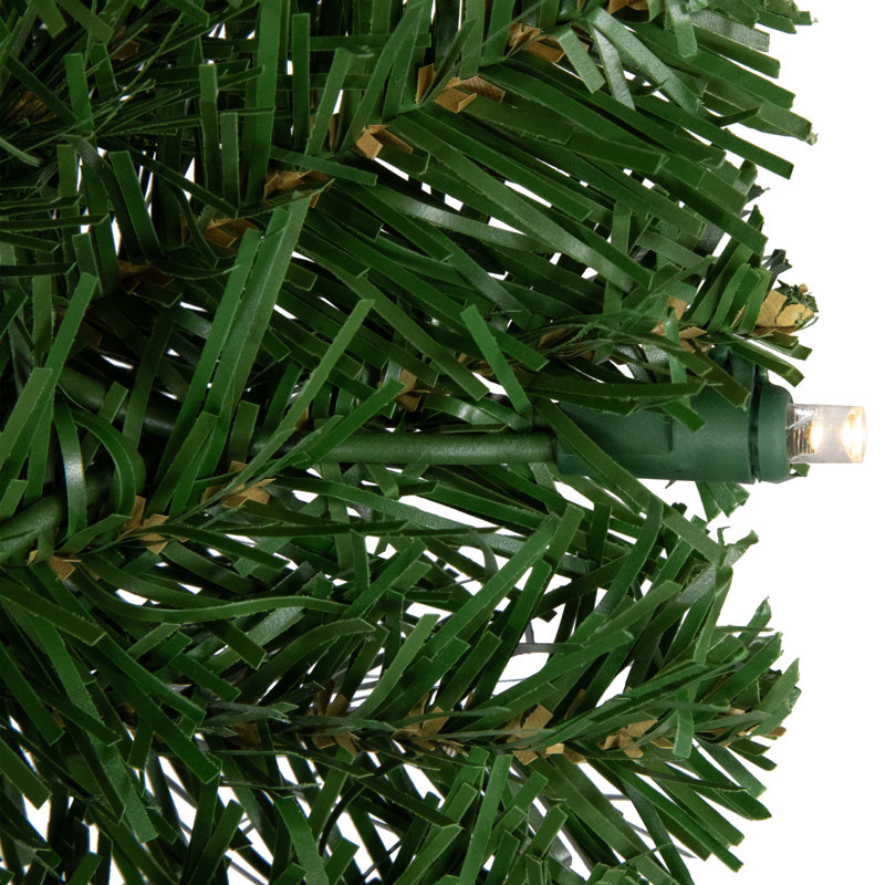 6-Foot Green Pine Cactus Christmas Tree with Clear LED Lights