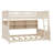 Bunk Bed Featuring Built In Shelving, Color Changing  Lights and Pegboard-1581831091-1581831096