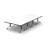 Rectangle 18 Person Flip Top 72'' L Modular Training Table and Chair Set with Casters and Modesty Panel and Cable Management