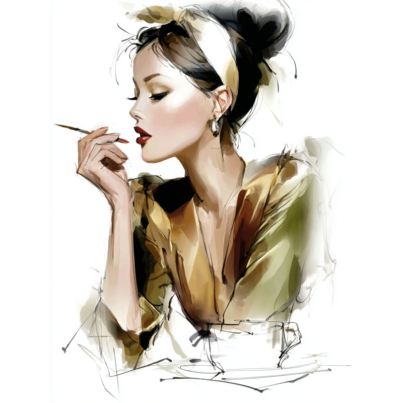 Gilded Elegance - Wrapped Canvas Wall Art