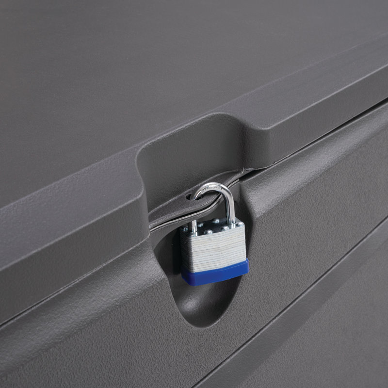 Gray Heavy Duty Lockable Plastic Deck Box, 60 in