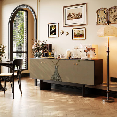 Retro and minimalist style sideboard