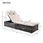 Chaise longue inclinable longue avec coussins-93808831