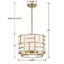 Lustre tambour 4 lumières Abbeville-792706617