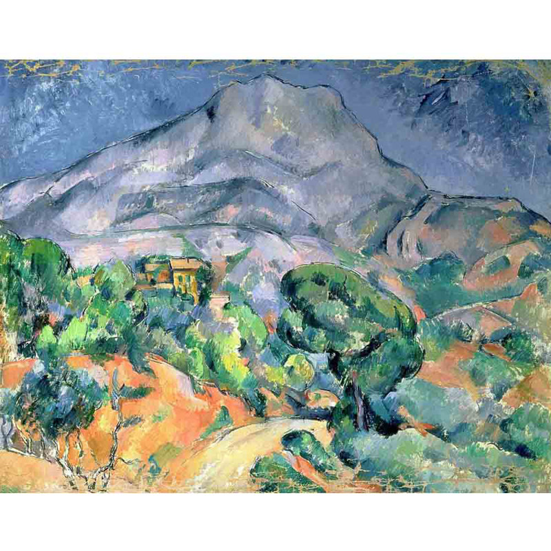 Adhésif décoratif Cezanne Mont Sainte-Victoire (1900), H 47 po x l 60 po