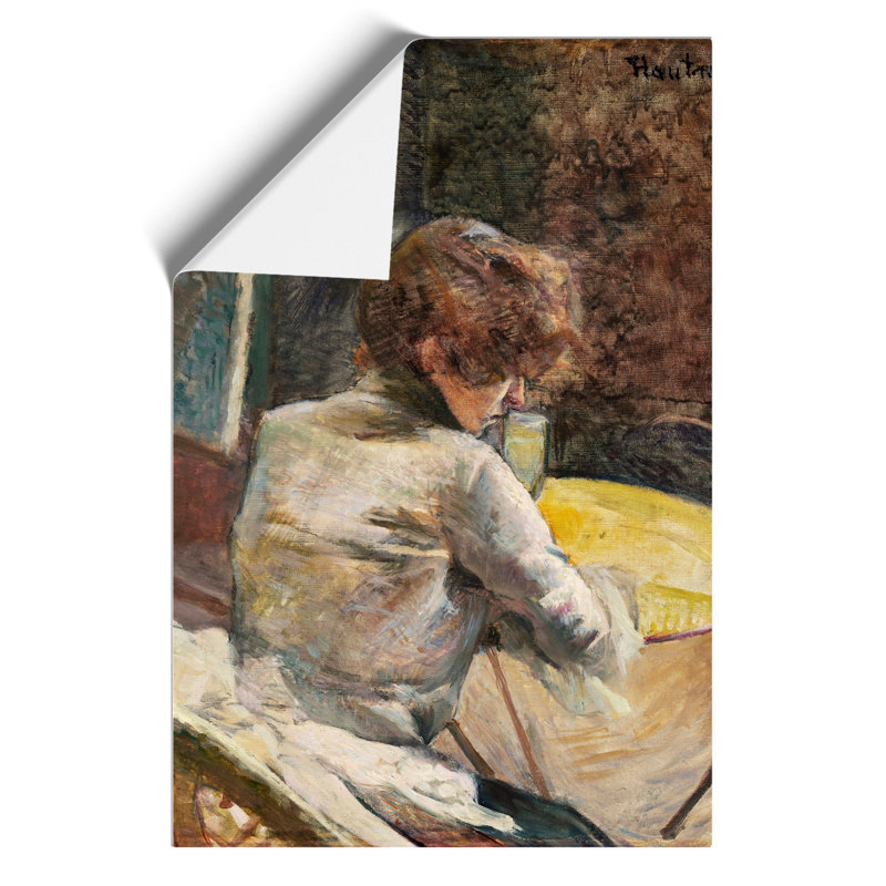 Waiting by Henri de Toulouse Lautrec - Frameless Print, 30cm H x 21cm W x 0.1cm D