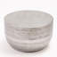 Table basse tambour moderne en aluminium martelé texturé en métal, fer estampé à la main-372885993
