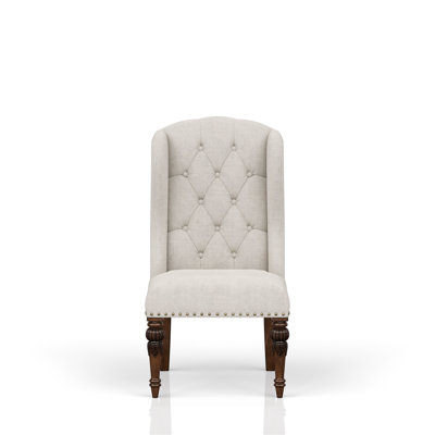 Fauteuil à oreilles rembourré pour l'hôte, gris, avec salle à manger robuste et robuste, robustesse traditionnelle