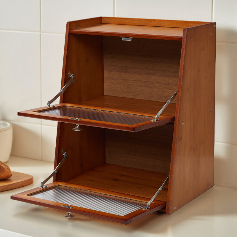 Freestanding Bamboo Spice Rack
