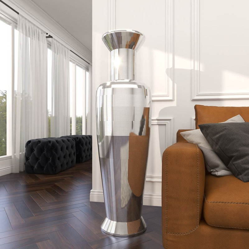 Grand vase décoratif en polystone Anselmo