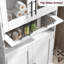 Armoire de rangement de 67 po de hauteur avec portes en verre, armoire de rangement autoportante avec tiroir et tablettes réglables-1284505215