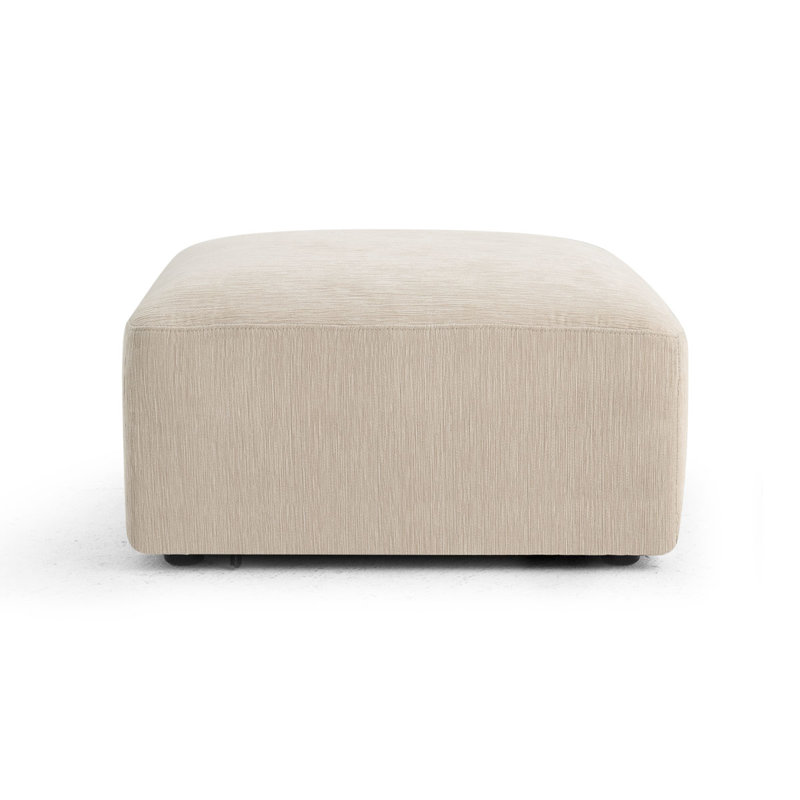 Repose-pieds modulaire convertible, Chenille beige