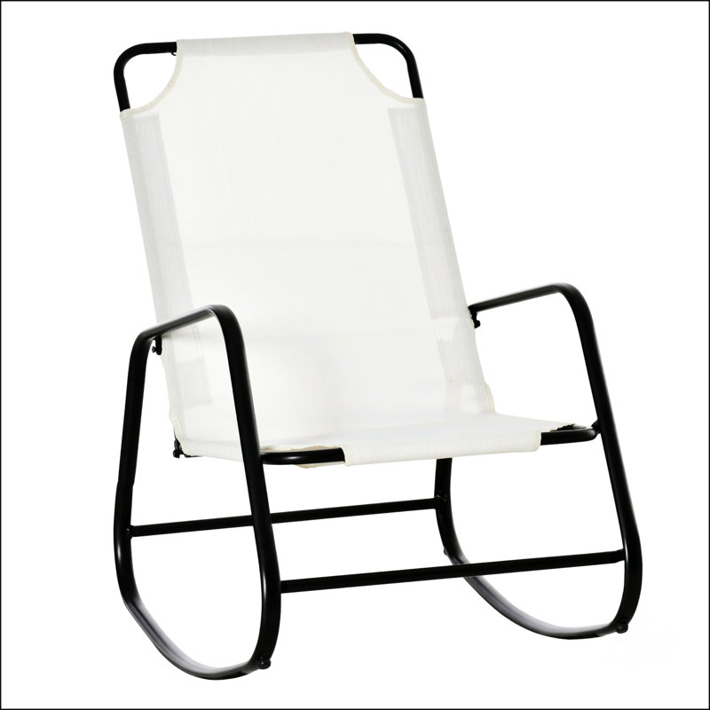 Chaise berçante de jardin