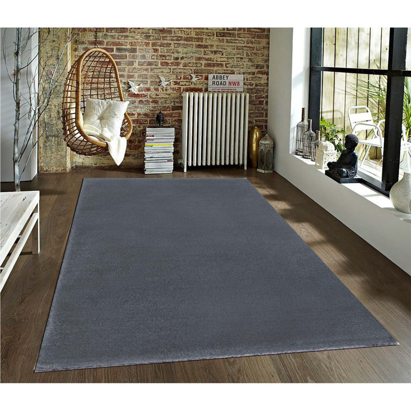 Premium Hall Carpet, Dark Grey, 31.5 x 118.1 inches | 100% Polyester, 0.8 in Pile Height | Non-Slip Plush Underside, Antibacterial, Anti-Allergenic, Machine Washable at 86°F | Perfect for Entryways & Living Spaces
