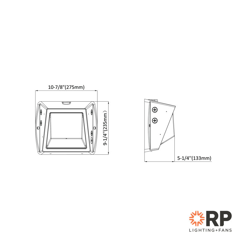 RP Lighting Wall Pack with Semi Cut-off